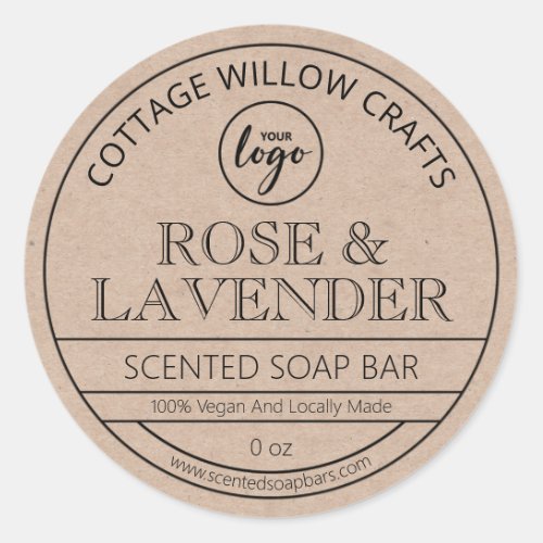 Rustic Country Kraft Paper Scented Soap Labels