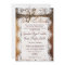 Rustic Country Lace Twine Wood Wedding Invites