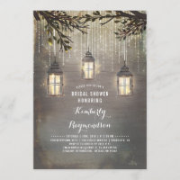 Rustic Country Lanterns Garden Bridal Shower