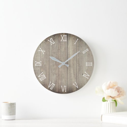 rustic country large clock
