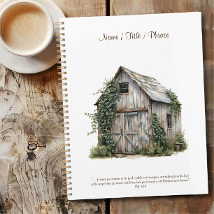 Rustic Country Large Personalized Business Planner