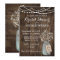 Rustic Country Mason Jar Barn Bridal Shower Invite