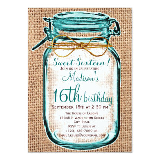Country Sweet 16 Invitations 9