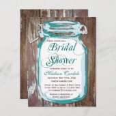 Rustic Country Mason Jar Bridal Shower Postcards (Front/Back)