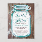 Rustic Country Mason Jar Bridal Shower Postcards