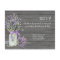Rustic Country Mason Jar Lace n Lavender Floral