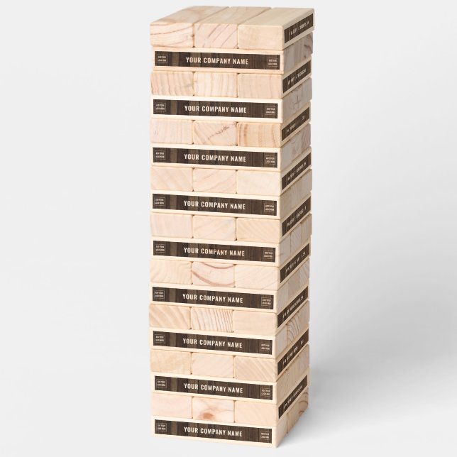 Rustic Country Minimalist Modern Business Company Topple Tower (Assembled)