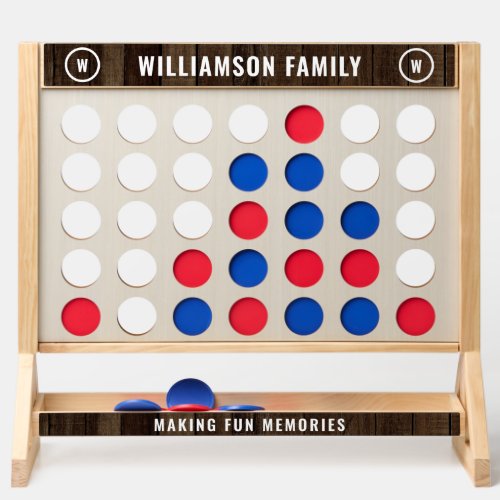 Rustic Country Monogram Modern Fun Family Name