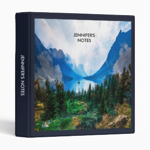Rustic Country Mountains Scenic Nature 3 Ring Binder