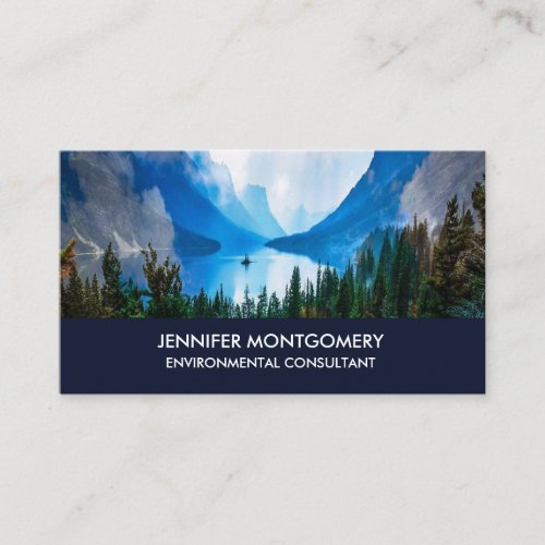 Rustic Country Mountains Scenic Nature Business Card