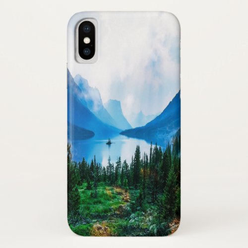 Rustic Country Mountains Scenic Nature iPhone X Case