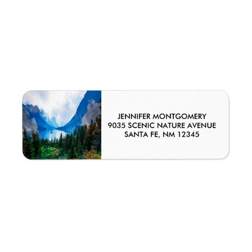 Rustic Country Mountains Scenic Nature Label