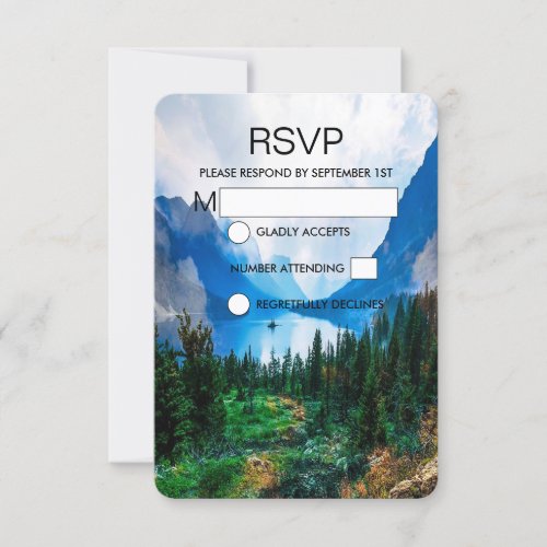 Rustic Country Mountains Scenic Nature RSVP