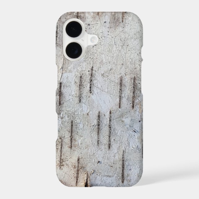 Rustic Country Nature Classic Birch Bark Photo Case-Mate iPhone Case (Back)