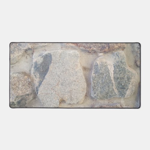 Rustic Country Nature Large Stone Photo Desk Mat
