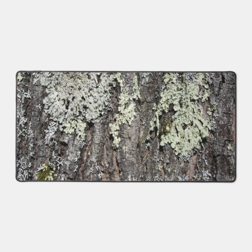 Rustic Country Nature Mossy Bark Oak Tree Photo Desk Mat
