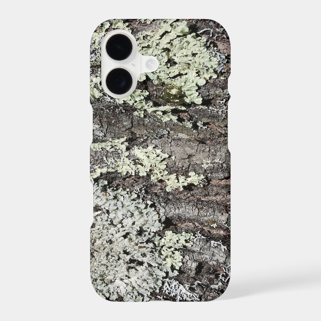 Rustic Country Nature Mossy Bark Oak Tree Photo iPhone Case (Back)