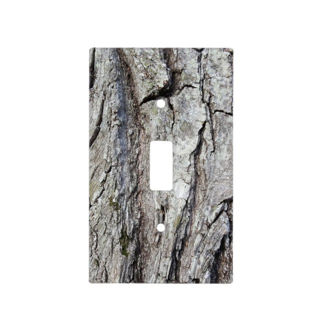 Rustic Country Nature Oak Tree Photo Light Switch Cover (Front)