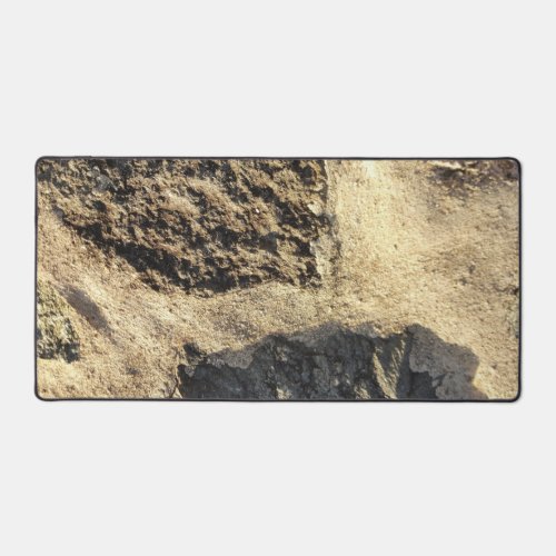 Rustic Country Nature Rock Surface Photo Desk Mat