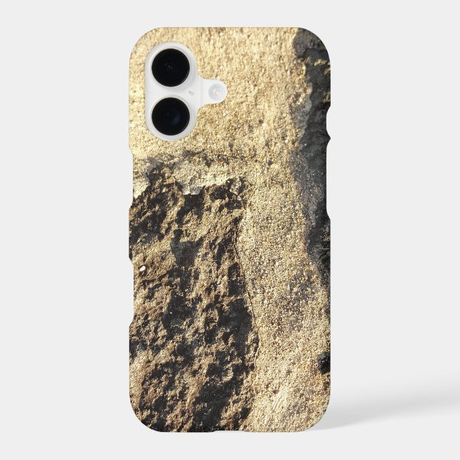 Rustic Country Nature Rock Surface Photo iPhone Case (Back)