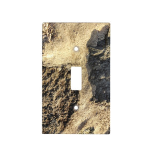 Rustic Country Nature Rock Surface Photo Light Switch Cover