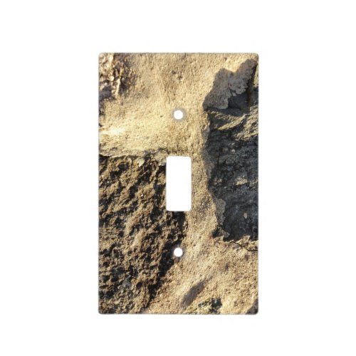 Rustic Country Nature Rock Surface Photo Light Switch Cover