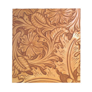 rustic country old west cowboy western leather notepad