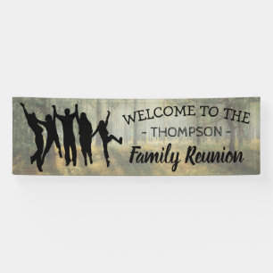 Rustic Country Personalized Family Reunion Banner