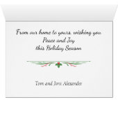 Rustic Country Photo Christmas Card (Inside Horizontal (Bottom))