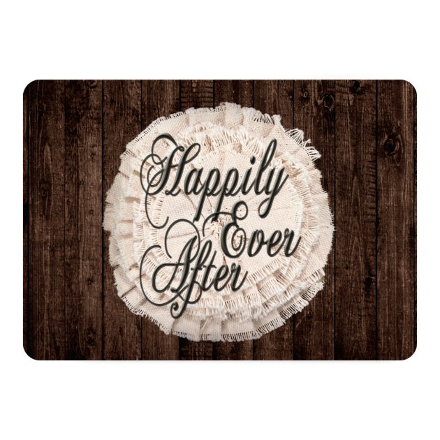 Rustic Country Photo Wedding Rehearsal Dinner Card