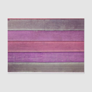 Rustic Country Purple Brown Wood Grain Texture Tissue Paper