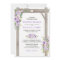 Rustic Country Purple Floral Wedding Pergola