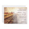 Rustic Country Railroad Tracks Wedding Invitations