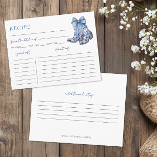 Rustic Country Recipe Enclosure Card