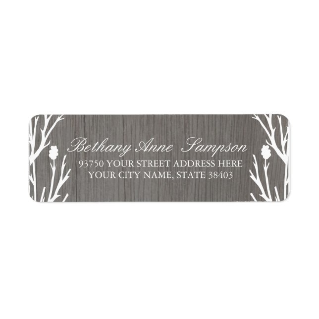 Rustic Country Return Address Labels (Front)