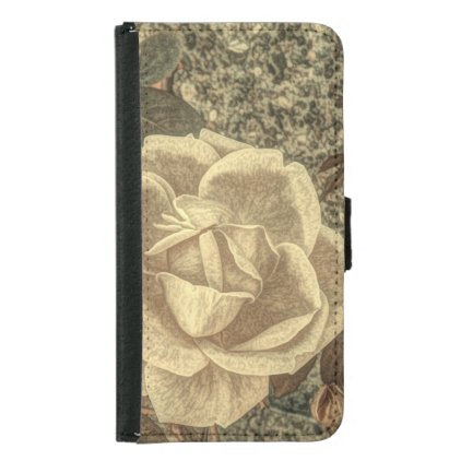 Rustic Country Rose Samsung Galaxy S5 Wallet Case