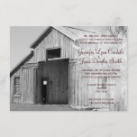 Rustic Country Rural Barn Wedding Invitations