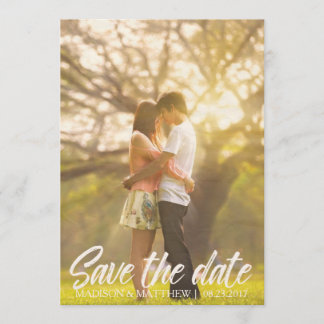 Rustic Country Save the Date invitation vintage