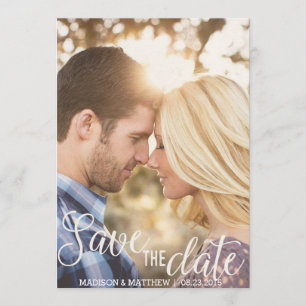 Rustic Country Save the Date invitation vintage