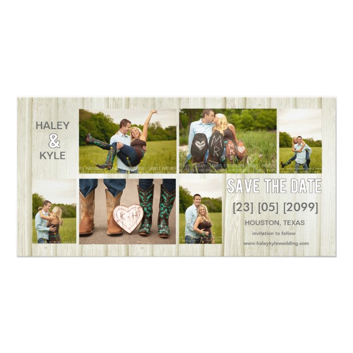 Rustic Country Save the Date Photo Cards