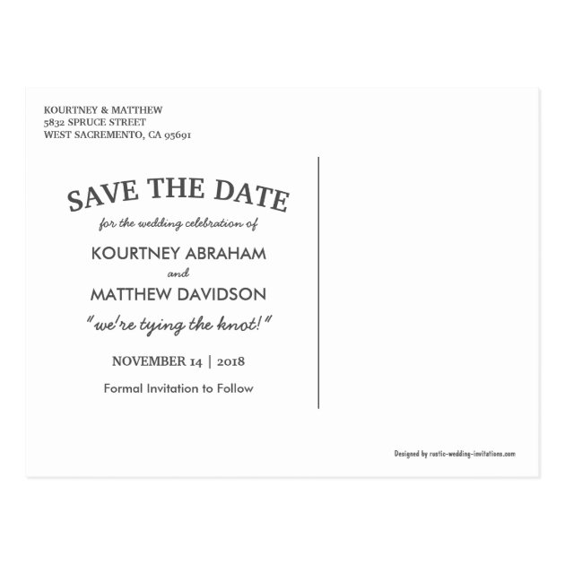 RUSTIC COUNTRY SAVE THE DATE | STRING OF LIGHTS POSTCARD