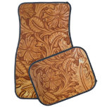 Rustic Country Southwest Style Western Leather Car Floor Mat at Zazzle