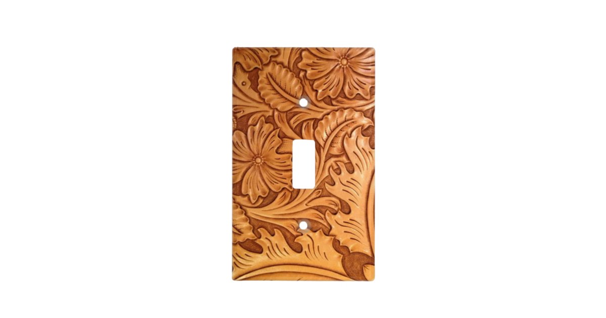 Rustic Country Southwest Style Western Leather Light Switch Cover Zazzle Com