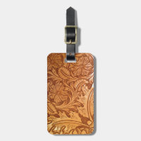 Western leather sales luggage