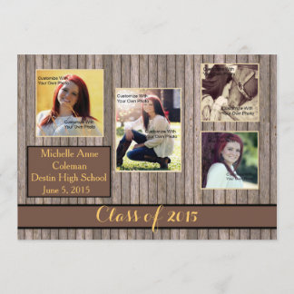 Rustic Country Spice Graduation Announcement