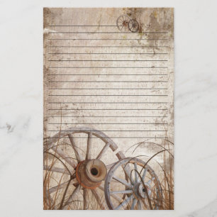 Rustic country stationery