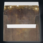 Rustic Country String Lights Wood Distressed Envelope<br><div class="desc">Rustic distressed wood texture and string of lights accent envelopes</div>