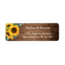 Rustic Country Sunflower Eucalyptus Return Address Label
