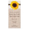 Rustic Country Sunflower Vertical Wedding Programs