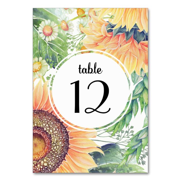 Personalized Rustic Country Wedding Table Numbers
